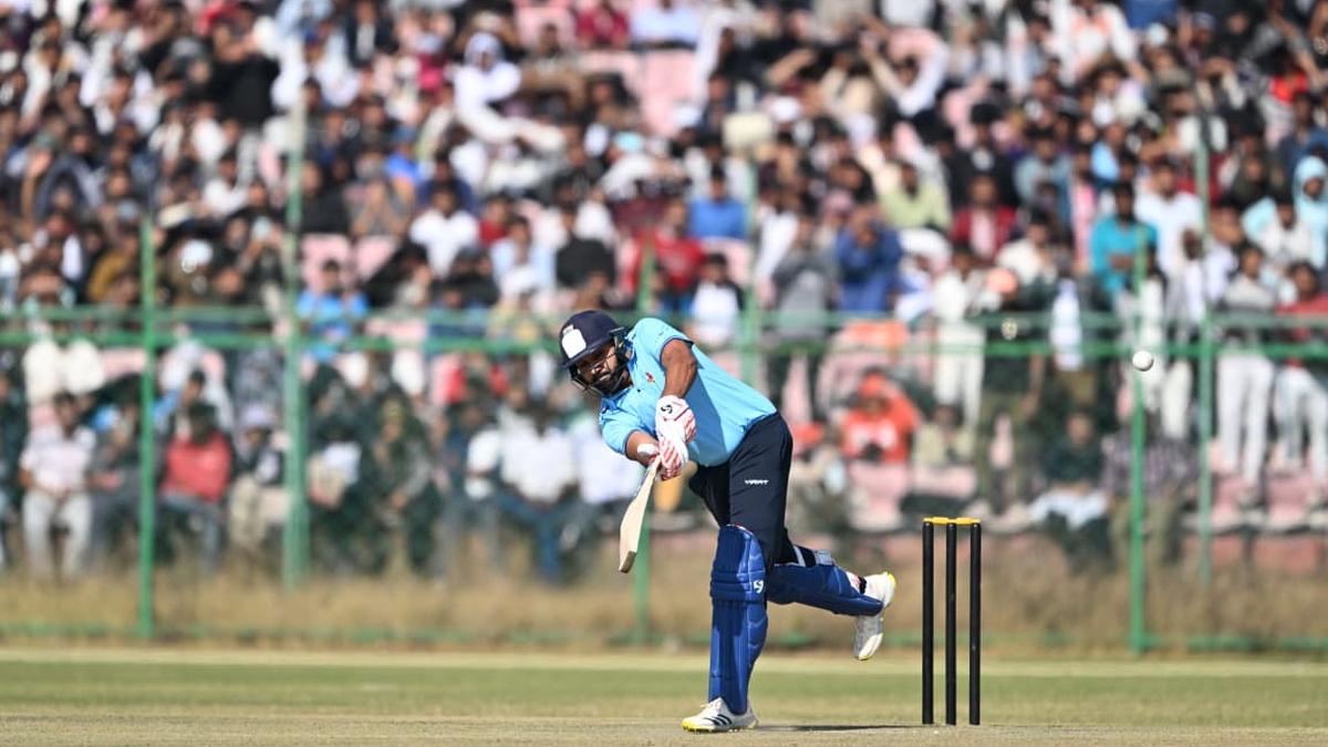 Rohit Sharma scores his fastest List A century on Vijay Hazare Trophy return